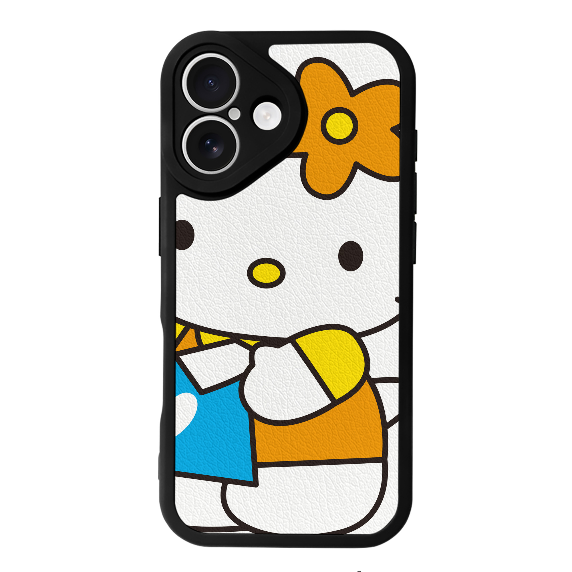 （画像用） Hello Kitty ハローキティ 【iPhone 16シリーズ対応】シリコンスマホケース（レザー調） 材質：シリコン
